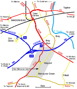 Map showing meeting venue